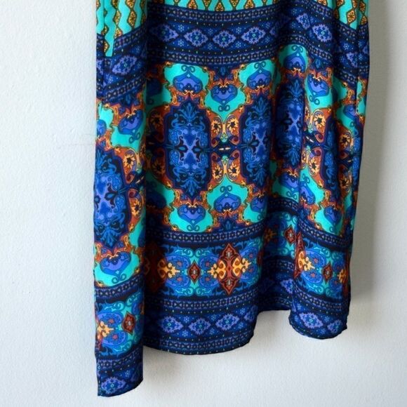 FRANCESCA’S Dress, Blue & Green, Size Small - Picture 3 of 9